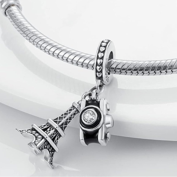 Effiel tower charm in sterling silver for your Pandora bracelet - Picture 2 of 2